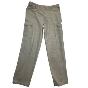 Croft & Barrow Pants Mens 34x34 Khaki Cargo Classic Fit‎